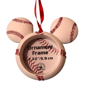 Disney Parks Baseball Ball Mickey Mouse Icon Ornament/Frame